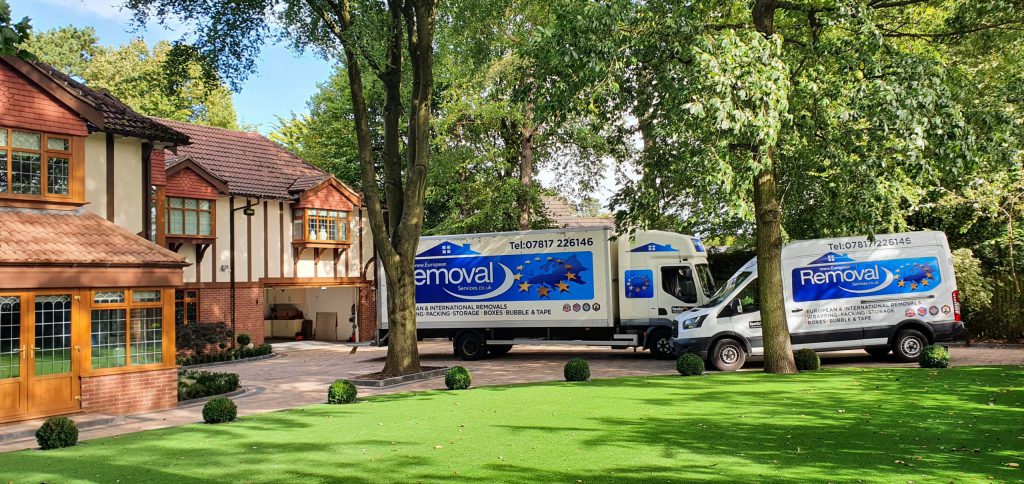 European Removal Services removal vans preparing for a removals to Spain journey