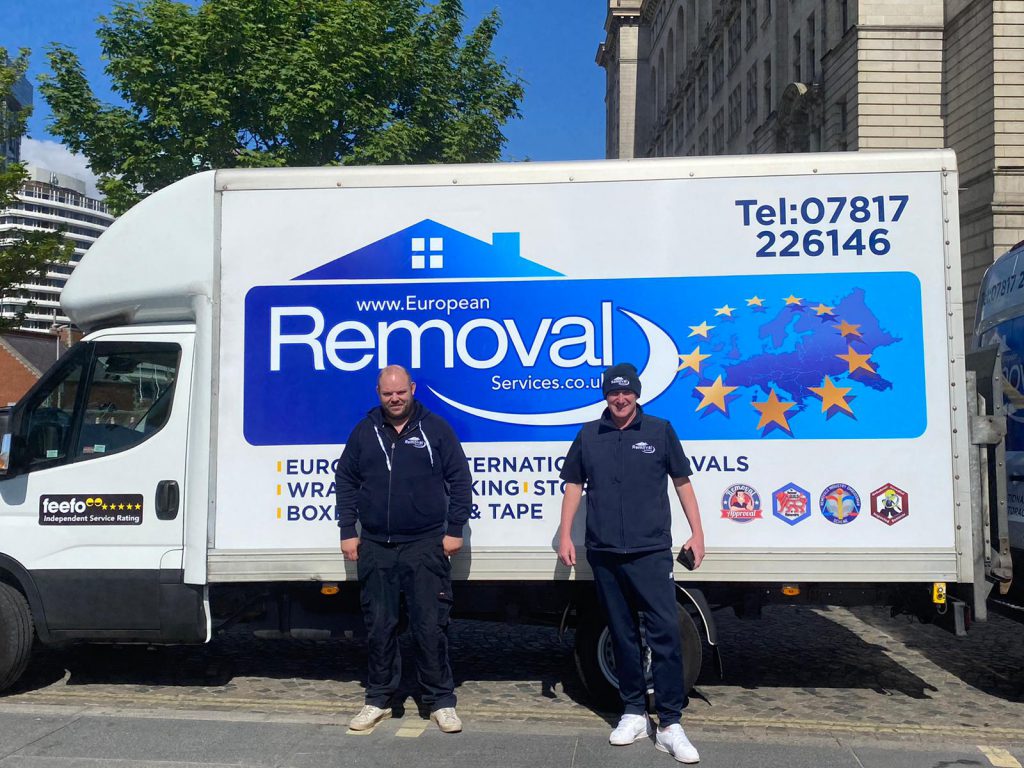 Removals to Ireland - European Removal Services van